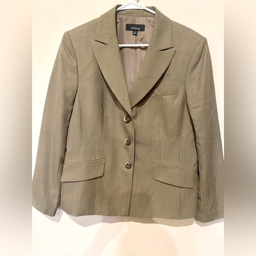 Jones New York Taupe tan Blazer size 14